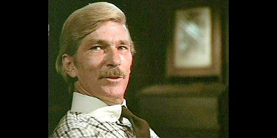 L.Q. Jones as Charles Siringo, determined to round up Etta Place and the rest of the Hole-in-the-Wall gang in Mrs. Sundance (1974)