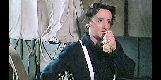 Mildred Natwick as Abby Allshard, recovering after helping treat a badly wounded cavalryman in She Wore a Yellow Ribbon (1949)