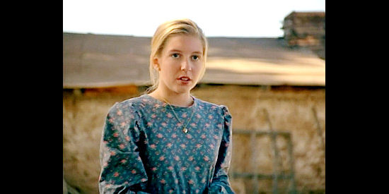 Nicole Lund as Jenny Lawrence, the first young girl Slocum Taggart gets in trouble with in Outlaws, The Legend of O.B. Taggart (1995)