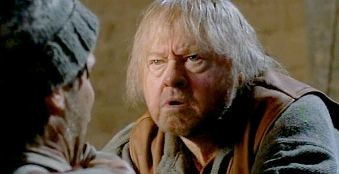 Mickey Rooney as O.B. Taggart with his son Slocum in Outlaws, The Legend of O.B. Taggart (1995)