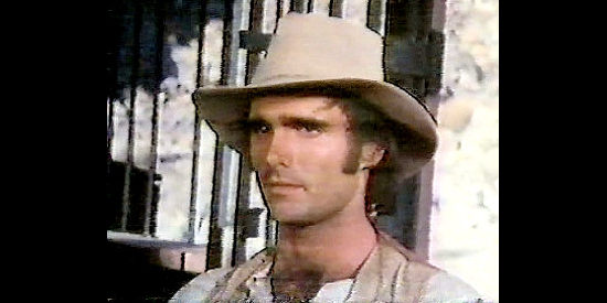 Randy Powell as Terry Randall, the cavalry deserter who joins Ward's ragtag outfit in Desperate Women (1978)
