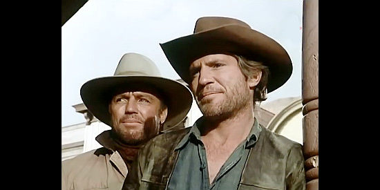 Richard Jaeckel as Grat Dalton and Christopher Connelly as Dick Broadwell in The Last Day (1975)