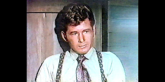 Gary Clarke as Steve, the young man Johnny Wade takes under his wing in Bull of the West (1972)