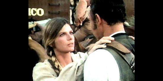 atherine Ross as Etta Place with Pancho Villa, after the attempted theft of an arms shipment in Wanted The Sundance Woman (1976)