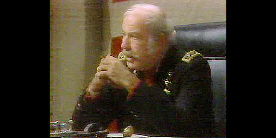 Len Lawson as the judge, presiding over The Court Martial of George Armstrong Custer (1977)