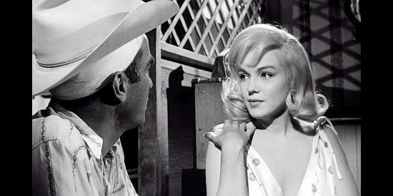 Marilyn Monroe as Roslyn Taber, admitting to shedding a tear when Perce Howland was injured by a bull in The Misfits (1961)