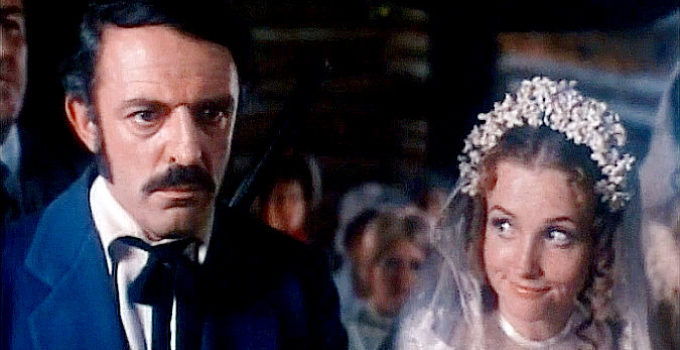 John Astin as Michael O'Toole with Miranda Barry as Bonnie Lou MacClanahan in The Brothers O'Toole (1973)