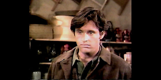 Robert Hayes as Dan Grey, a young man who purchases a homestead near the Beatons in Young Pioneers (1976)