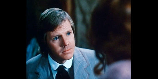 Steve Carlson as Timothy O'Toole, trying to convince Paloma she can clear his brother in The Brothers O'Toole (1973)