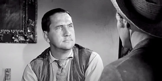 Ainslie Pryer as Joe Grant, about to cross William Bonney in The Left Handed Gun (1958)