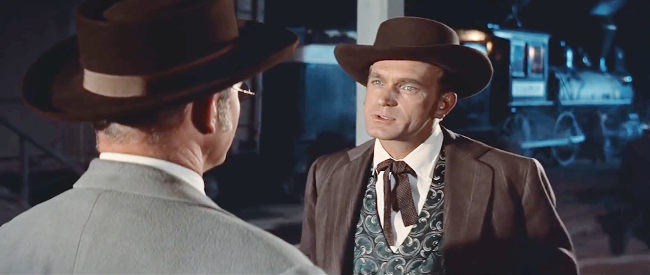 Barry Atwater as Walker, the first attorney to bring a member of the James gang to justice in The True Story of Jesse James (1957)