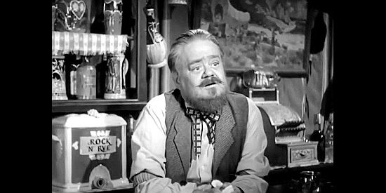 Cliff Taylor as George, the wisecracking bartender in The Daltons' Women (1950)