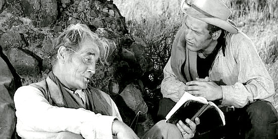 Colin Keith-Johnston as Tunstall with Paul Newman as William Bonney in The Left Handed Gun (1958)