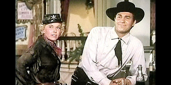 Doris Day as Calamity Jane and Howard Keel as Wild Bill Hickok in Calamity Jane (1953)