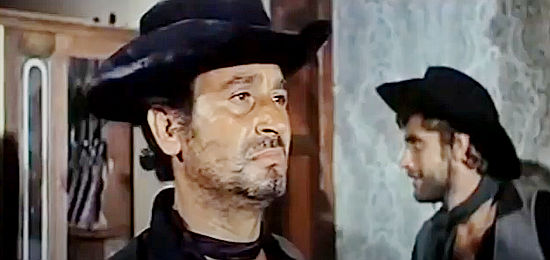 Gaspar Indio Gonzalez as Coleman, leader of the henchmen working for Bliss and Holloway in Ruthless Colt of the Gringo (1966)