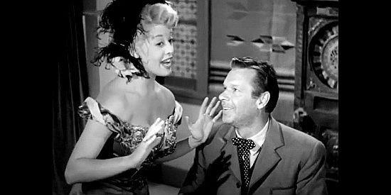 Jacqueline Fontaine as herself, turning the head of Honest Hank (Archie Twitchell) in The Daltons' Women (1950)