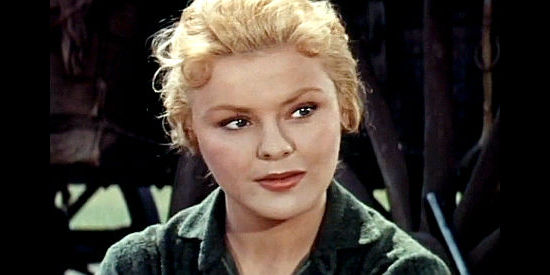 Kathleen Crowley as Laura Thompson, thinking of a future in Oregon in Westward Ho the Wagons! (1956)