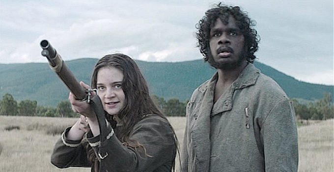 Aisling Franciosi as Claire Carroll and Baykali Ganambarr as Billy Mangana in The Nightingale (2018)