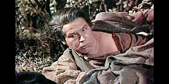 Pat Hogan as Rivas, the gunsmith Maj. Rogers suspects of spying in Frontier Rangers (1959)