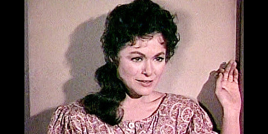 Rebecca Welles as Maureen Carver, Rose's sister, sold into marriage again in Frontier Rangers (1959)
