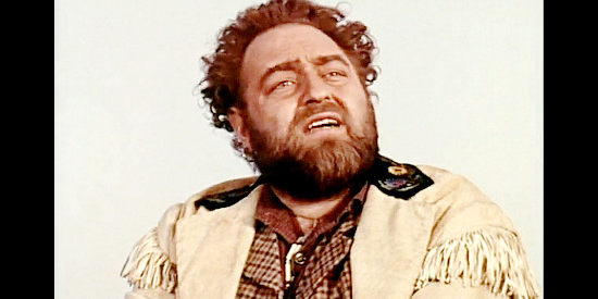 Sebastian Cabot as Bissonette, the man who owns the trading post at Fort Laramie in Westward Ho the Wagons! (1956)