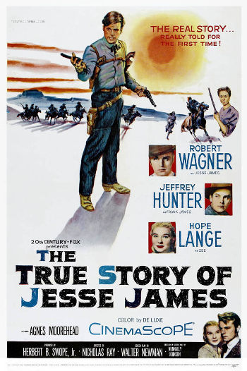 The True Story of Jesse James (1957) poster