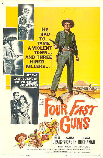 Four Fast Guns (1960) poster