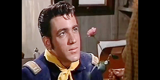 Jimmy Rodgers as Chad, returning home wearing the Union blue in The Little Shepherd of Kingdom Come (1961)