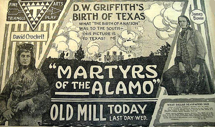 Martyrs of the Alamo (1915) promo art