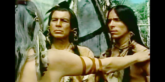 Ned Romero as Chingachgook and Don Shanks as Uncas in Last of the Mohicans (1977)