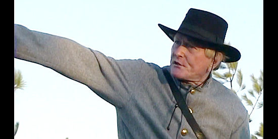 Charles Kizer as Col. Hagan, pointing out the location of the Union Army in The Battle of Aiken (2005)
