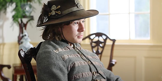 Daniel Dobson as Peyton Chessman, itching to fight but stopped by his father in American Confederate (2019)