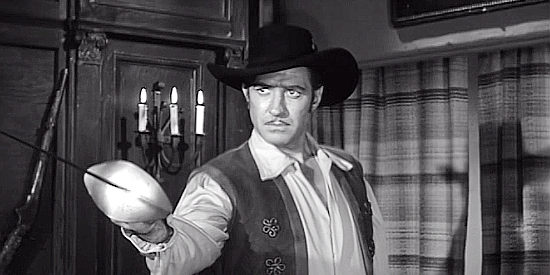 Jock Mahoney as Don Michael O'Casey, ready for a showdown in California (1963)