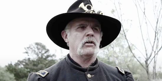 John Vaughn as the Union colonel, trying to even the score for a slain nephew in American Confederate (2019)