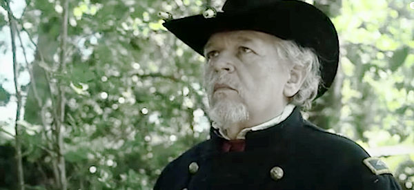 Joseph Zuchowski as U.S. Col. Abel Streight, tricked into surrendering to an outnumbered foe in A Rebel Born (2019)
