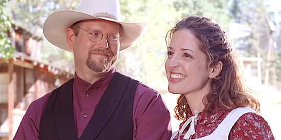 Lon Hanna as former deputy J.W. and Mary Ann Conner as the woman he married in Forgiven (2011)
