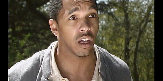 Martin Taylor as Frank, the slave who risks his life to save Mrs. Thompson's silver in The Battle of AIken (2005)