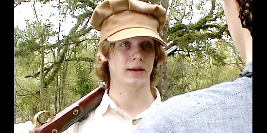 Matthew Caleb as Jack Thompson, informing his mom that he plans to fight Yankees in spite of his young age in The Battle of Aiken (2005)