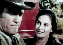 Ina Balin as Otilia Ruiz, using her charm on Shad Clay (Earl Holliman) in The Desperate Mission (1969)