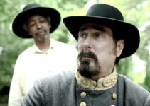 Jerry Chesser as Gen. Nathan Bedford Forrest, talking strategy with his men in A Rebel Born (2019)