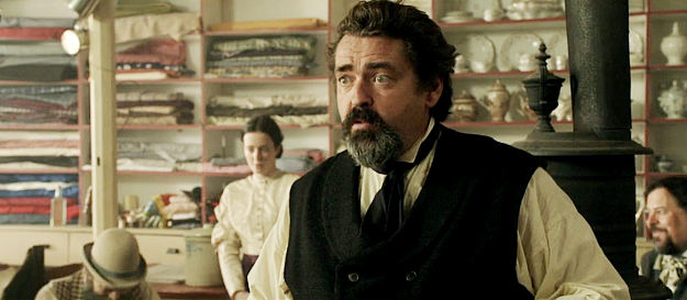 Angus Macfayden as Jee Hagadorn, expressing his pro-war viewpoint in the general store in Copperhead (2013)