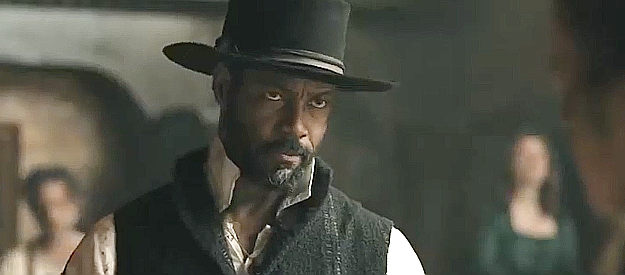 Isaiah Mustafa as Cicero, a man accused of a crime he didn't commit in Murder at Yellowstone City (2022)
