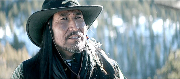Lyndell Chee as Shantu, leader of the native American sharpshooters in Hostile Territory (2022)