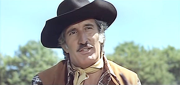 Mimmo Palmara (Dick Palmer) as Sheriff Jones, the lawman with two chests full of gold on his hands in Panhandle 38 (1972)