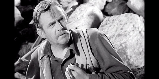 Samuel Herrick as Sheriff Chadborune, determined to deliver his prisoner to El Paso in The Tall Texan (1953)