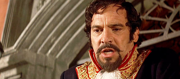 Stuart Wilson as Don Rafael Montero, waiting for Zorro to fall into his trap in The Mask of Zorro (1998)