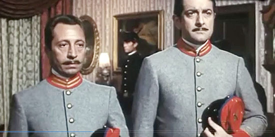 Aroldo Tieri and Riccardo Garrone as the real spies in Two Sergeants for General Custer (1965)