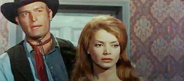 Claudio Undari (Robert Hundar) as Bill with Mercedes Alonso as Dorothy Power in Son of Jesse James (1965)