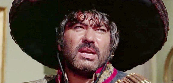 Ignazio Spalla (Pedro Sanchez) as Indio, the terror of the territory with a $100,000 price on his head in Two Sons of Ringo (1966)