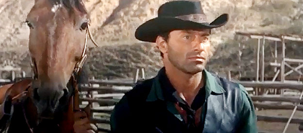 Raf Baldassarre as Bruce, about to discover one of his men has been caught rustling in Son of Jesse James (1965)